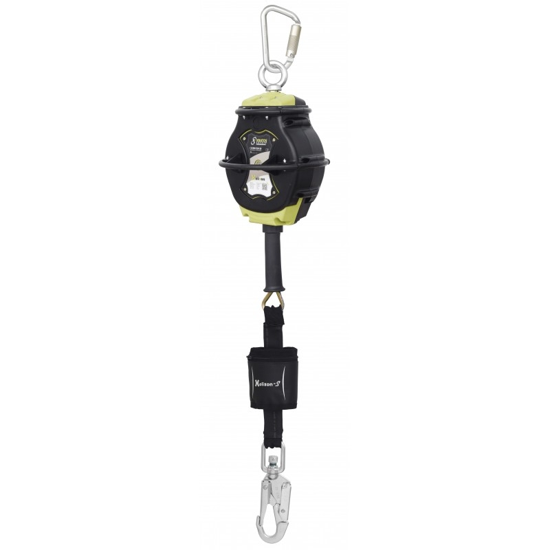 Wire Rope Slider Fall Protection HELIXON-S retractable fall arrester polymer casing in galvanized steel ...