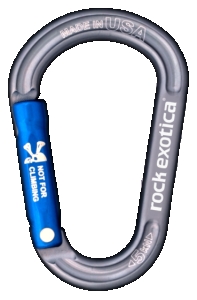 rockX Accessory Carabiner (Light Gray)