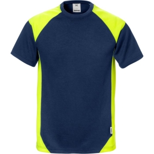 T-SHIRT 7046 THV BLACK/HIVIS YELLOW