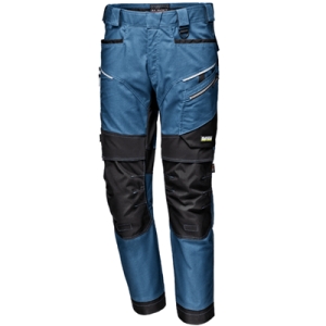 STRETCH CANVAS TROUSERS P6-PETROLEUM BLUE