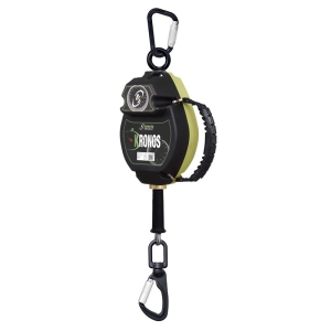 KRONOS galvanized steel WIRE rope, retraCTable fall arrester 10 m with constant winding speed