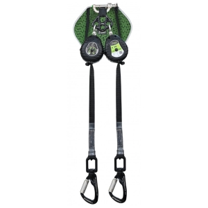 SPILO-S, Twin legged retraCTable fall arrester and energy absorber in back pocket, lg 2.35 m