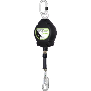 OLYMPE, RetraCTable Fall Arrester with aluminium casing and galvanized steel WIRE rope lg 10 m
