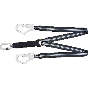 FIRE FREE Forked Energy Absorbing webbing Lanyard 1 m