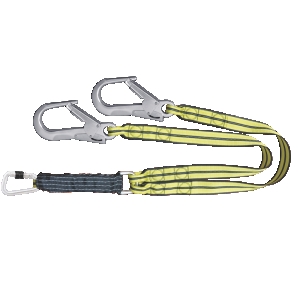 FREE BLAST - Antistatic forked energy absorbing webbing lanyard