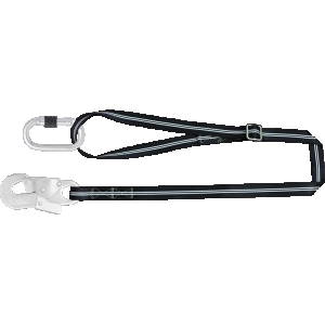 FIRE FREE Work Positioning Webbing Lanyard with Ring Adjuster