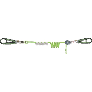 CROSS LINE 1 - 4 User Horizontal Temporary Lifeline, with 4 cross-over anchors
