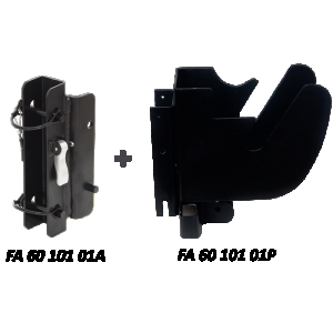 Universal adaptation plates set for retraCTable fall arrester with integrated rescue winch on double head-mounted tripod