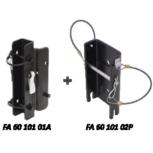 Universal adaptation plates set for installing the work and rescue winch on double head-mounted pulley Tripod