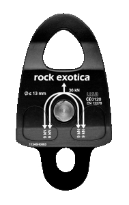 Machined Rescue Pulley (Double/Black)